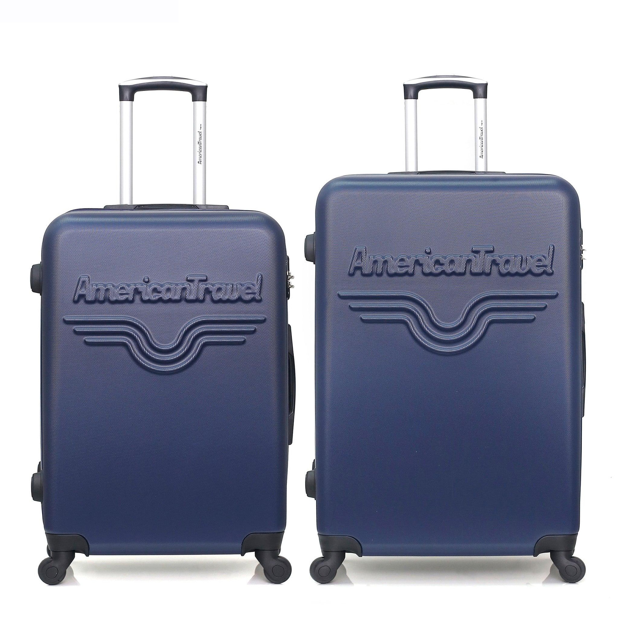 AMERICAN TRAVEL American travel - lot de 2 - valise grand format et valise weekend chelsea