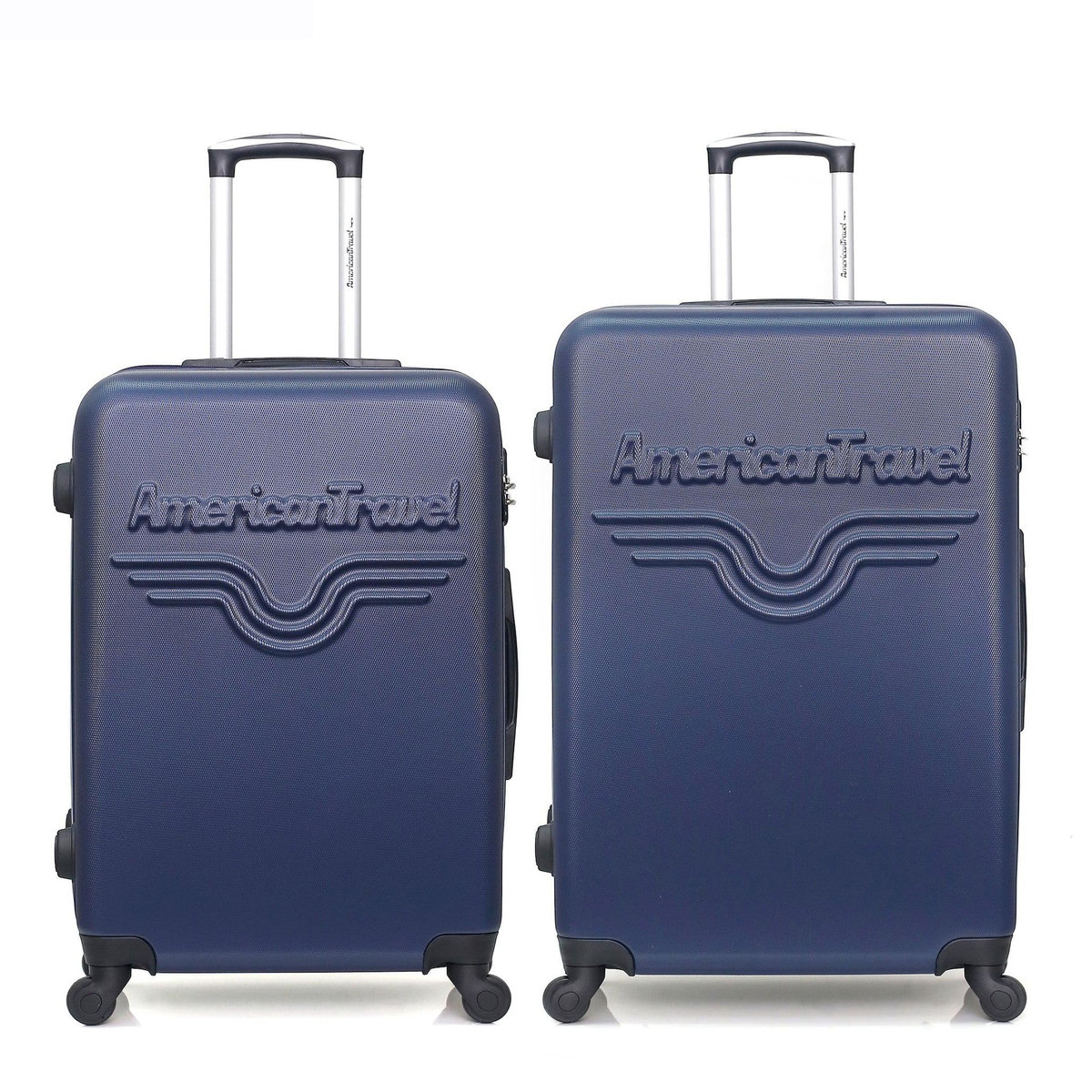 AMERICAN TRAVEL AMERICAN TRAVEL - Lot de 2 - Valise grand format et valise weekend CHELSEA