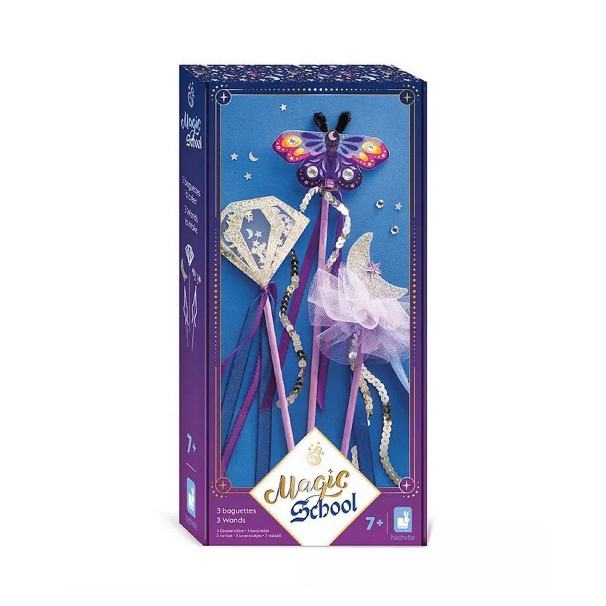 Juratoys-Janod École de magie - Kit de création de 3 baguettes magiques pour enfants