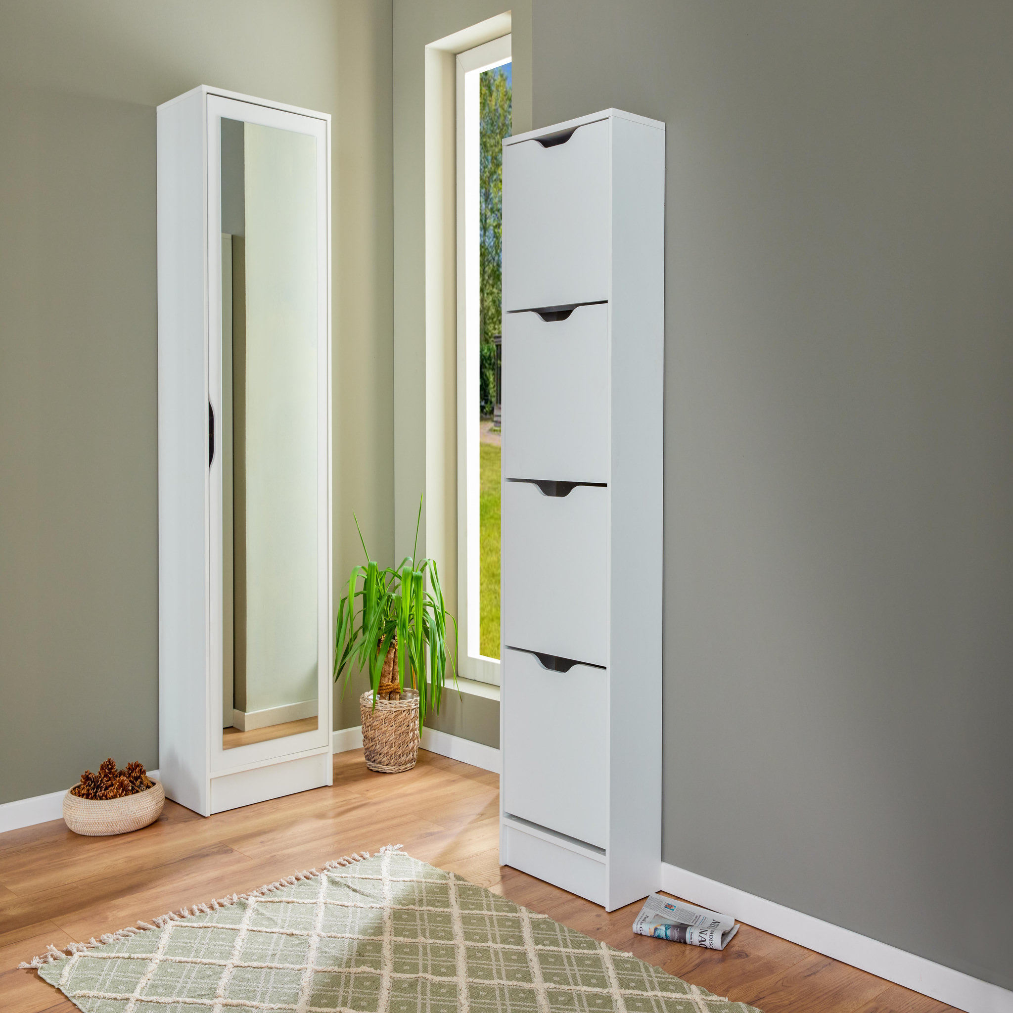 Voir la diapositive 4 : INTERLINK Armoire à Chaussures Westphalen 1D