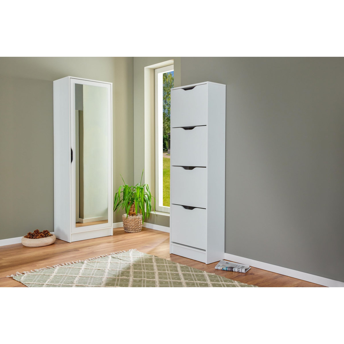 INTERLINK Armoire à Chaussures Westphalen 1D