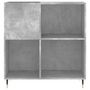 Voir la diapositive 4 : VIDAXL Armoire a disques gris beton 84,5x38x89 cm bois d'ingenierie