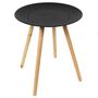 Voir la diapositive 2 : Paris Prix Lot de 2 Tables Gigognes  Relief  49cm Noir