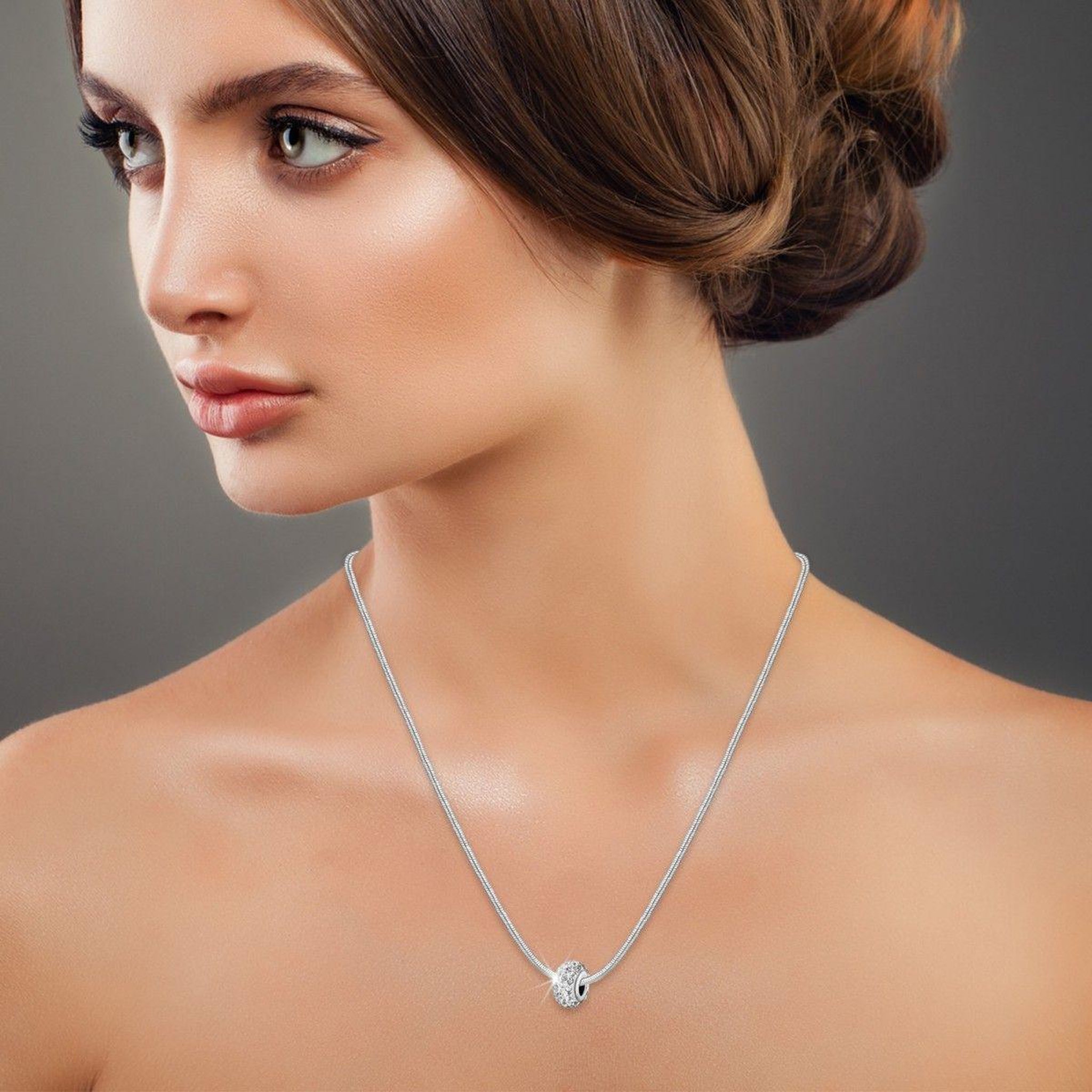 Voir la diapositive 2 : SC CRYSTAL Collier SC Crystal orné de Cristaux scintillants