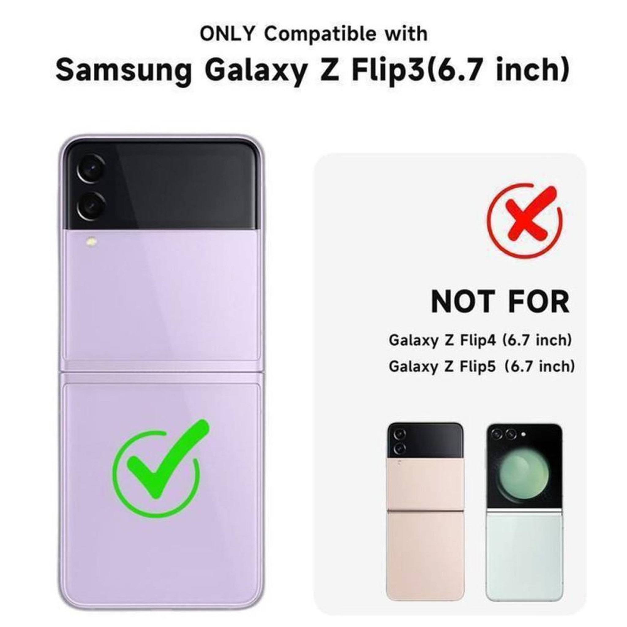 Voir la diapositive 2 : Coque de protection magnétique ultra-fine matte pour Samsung Galaxy Z Flip 3, bleue, anti-rayures et anti-chocs, recharge sans fil compatible