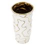 Voir la diapositive 4 : Paris Prix Vase Design en Céramique  Adore  25cm Blanc