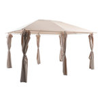 HESPERIDE Toile pour tonnelle SANTORINI. Coloris disponibles : Gris, Beige