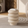 Voir la diapositive 2 : Rendez vous déco Tabouret rond en métal gris H41 cm-Félicie