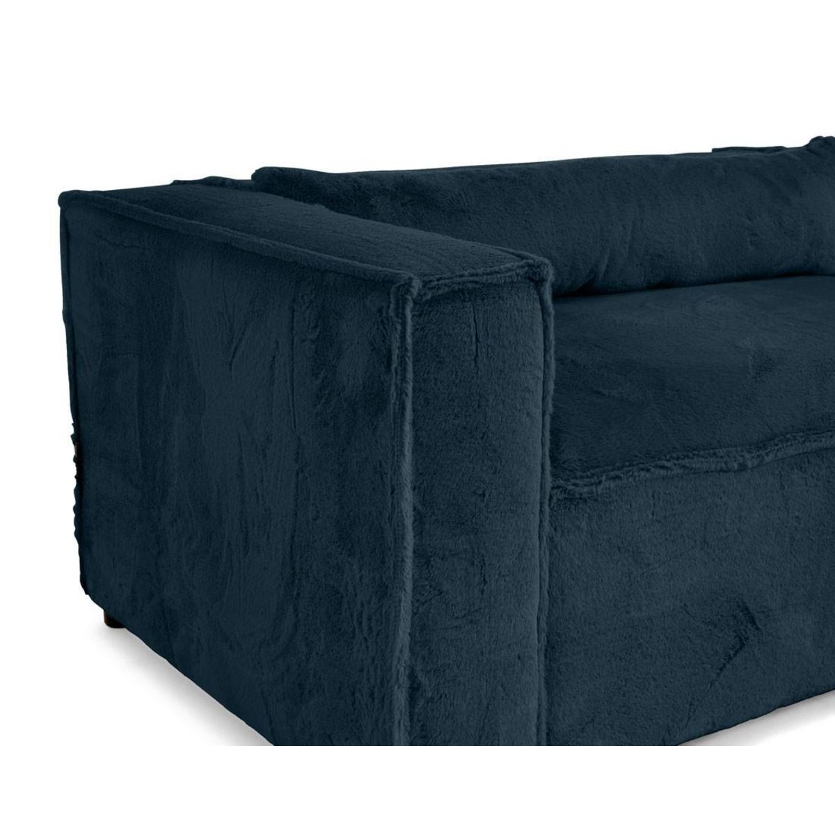 LISA DESIGN Ela - canapé d'angle droit 4 places - en fausse fourrure