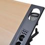 Voir la diapositive 5 : VIDAXL Table a dessin inclinable 2 tiroirs et tabouret