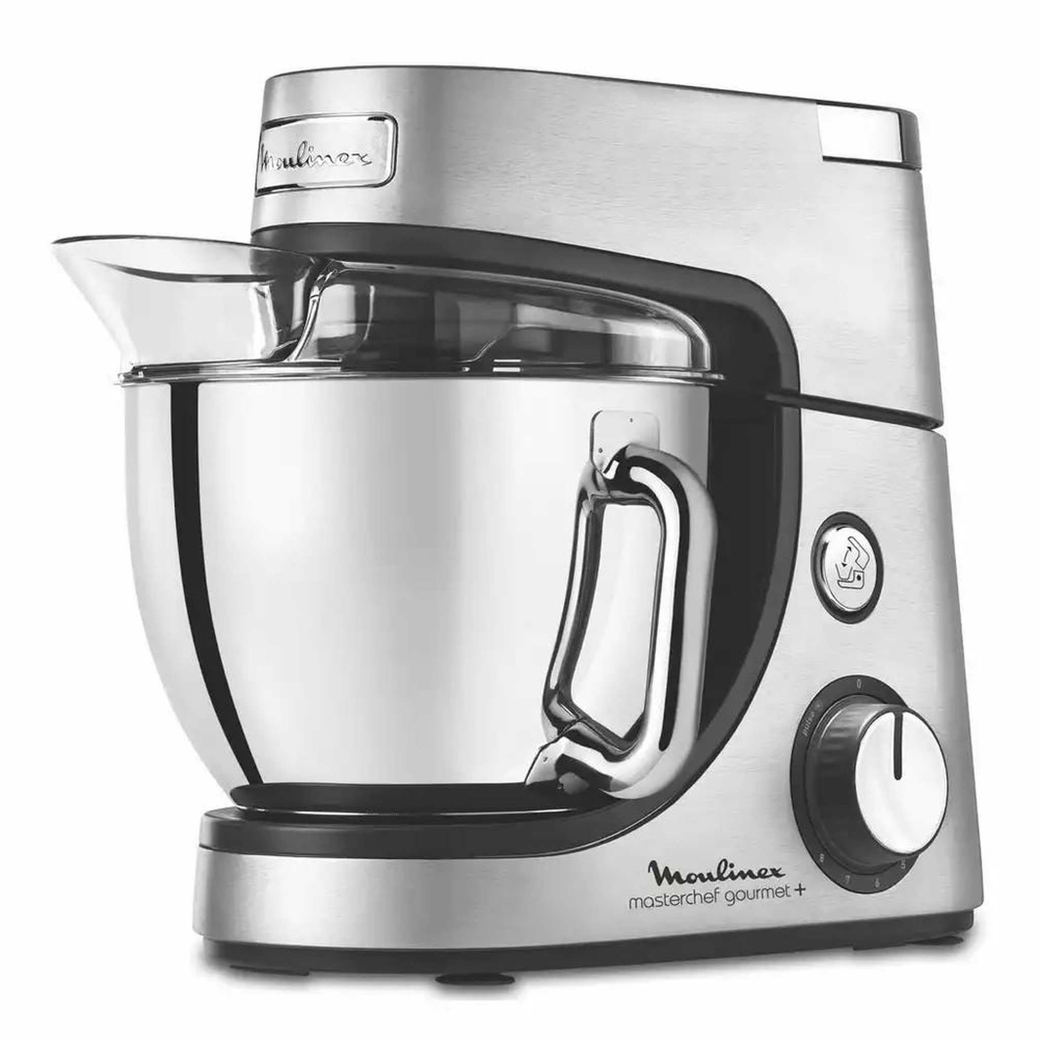 Voir la diapositive 1 : MOULINEX Robot pâtissier 4.6l 1100w metal brosse - qa613db1