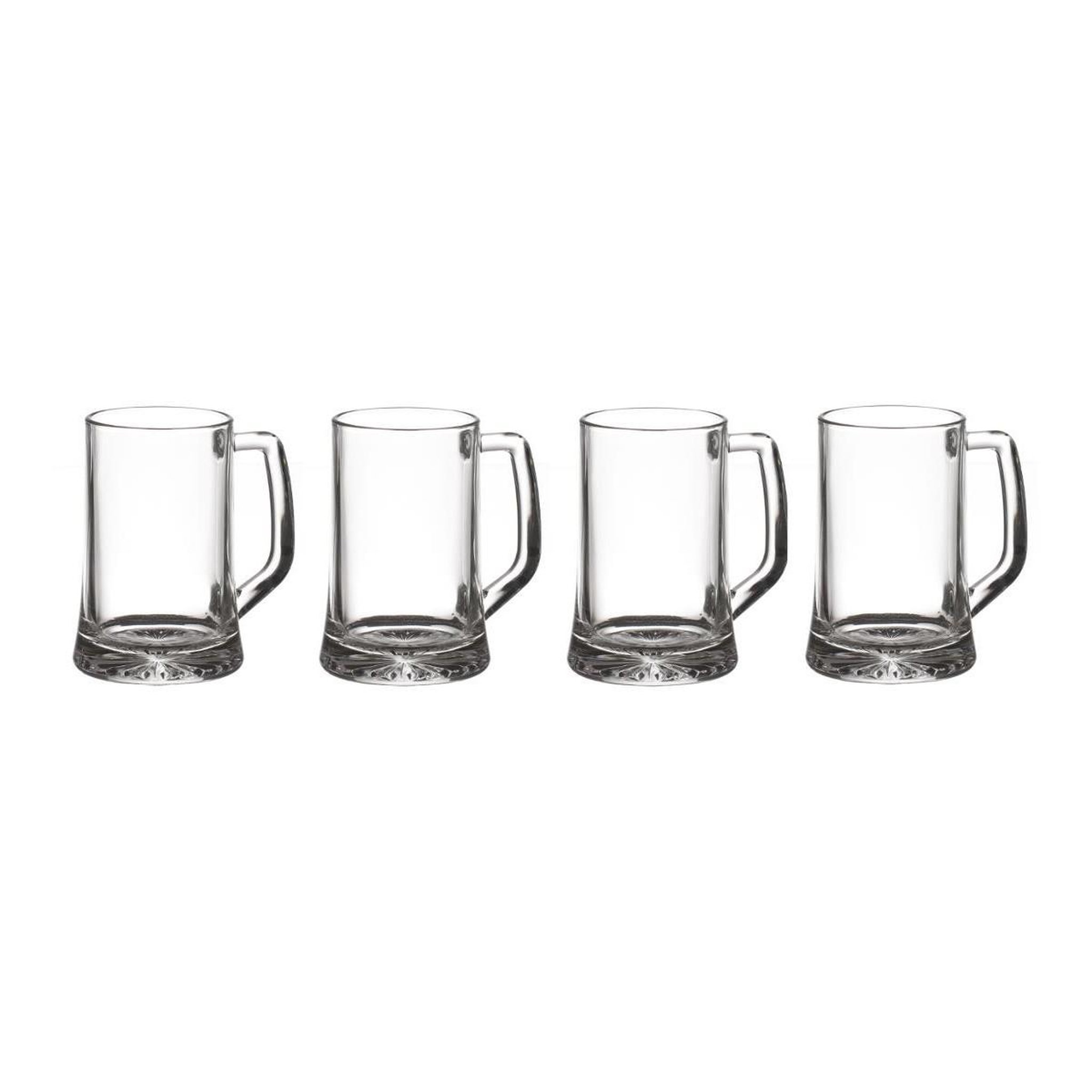 Voir la diapositive 2 : SECRET DE GOURMET Lot de 4 Verres à Bières  Anse  32cl Transparent