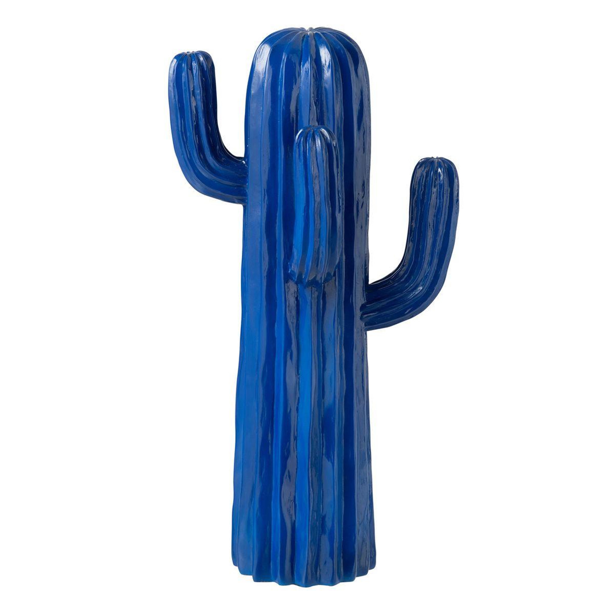 J-LINE Cactus déco  mexican fiesta  42cm bleu