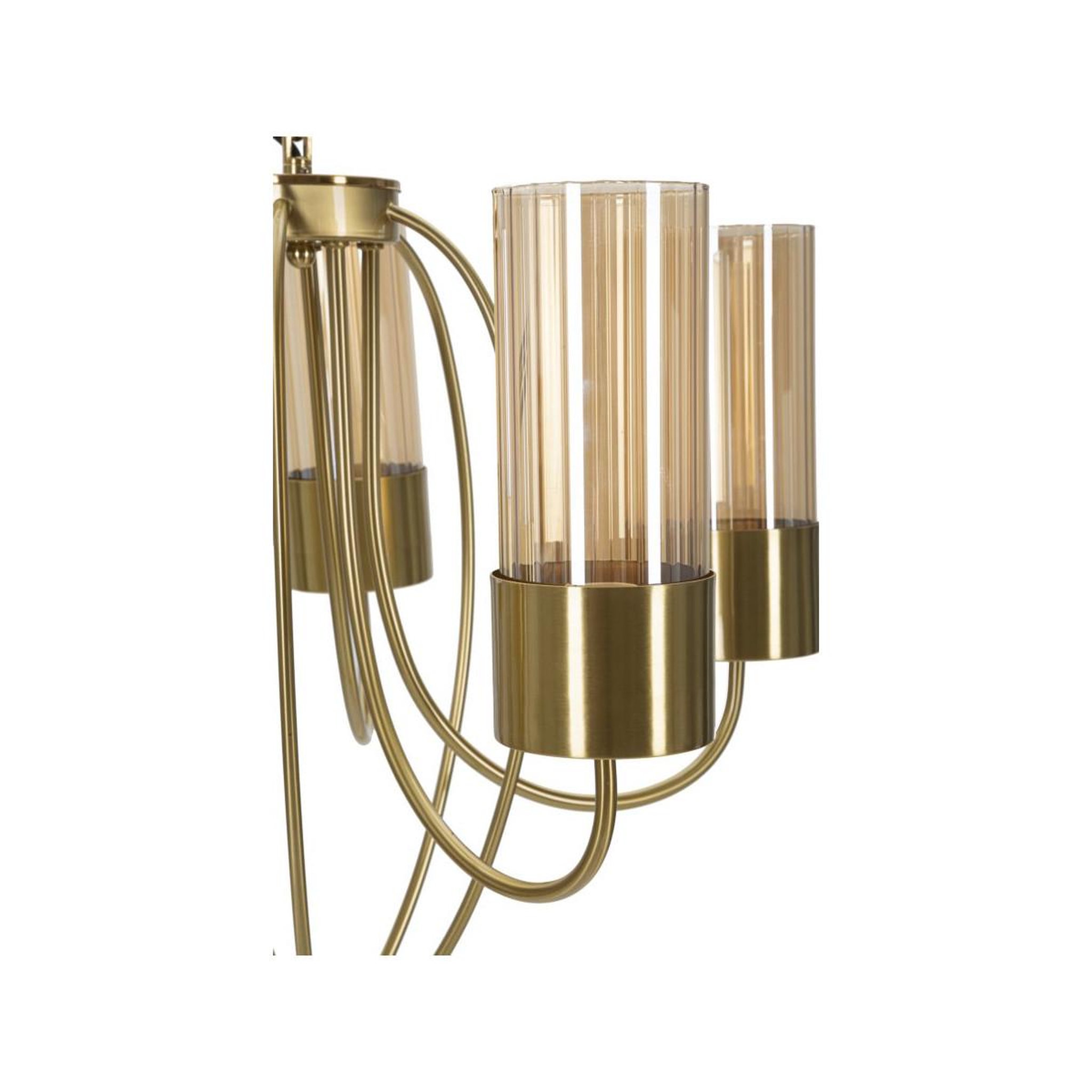 Voir la diapositive 3 : Paris Prix Lampe Suspension 5 Têtes  Versailles  60cm Or