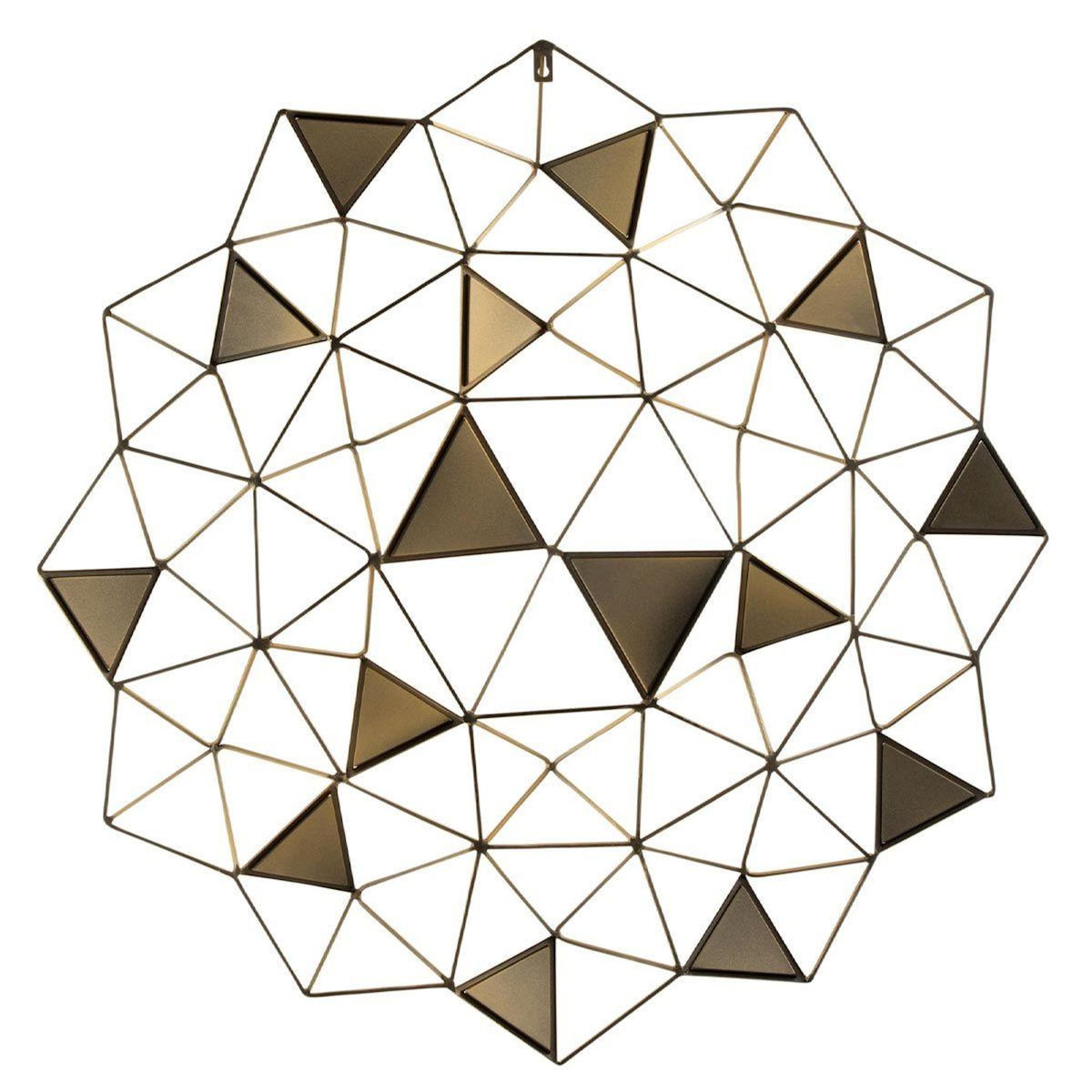 Paris Prix Décoration Murale  Triangles & Miroir  85cm Or