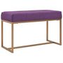 Voir la diapositive 1 : VIDAXL Banc 80 cm Violet Velours