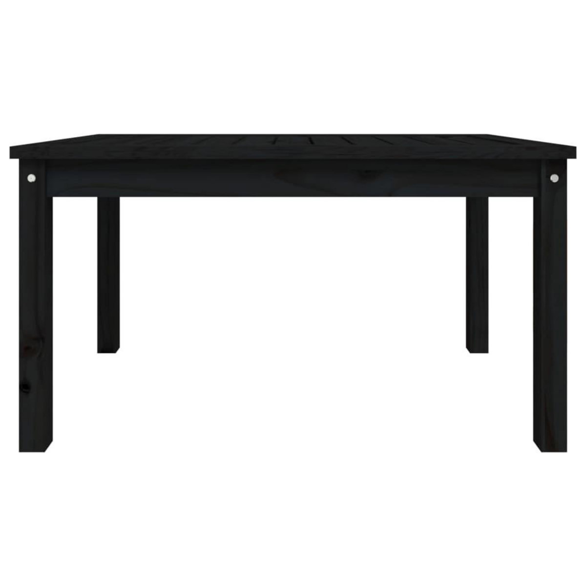 VIDAXL Table de jardin noir 82,5x50,5x45 cm bois massif de pin