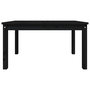 Voir la diapositive 5 : VIDAXL Table de jardin noir 82,5x50,5x45 cm bois massif de pin