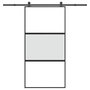 Voir la diapositive 1 : VIDAXL Porte coulissante kit de quincaillerie trempe verre aluminium
