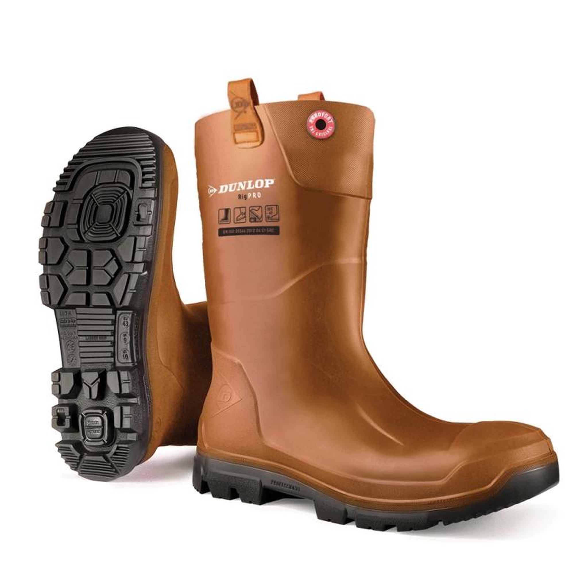 Coverguard Botte de sécurité fourées RIGAIR PRO FUR S5 SRA SRC CI Dunlop® marron noir P42 COVERGUARD 9RFPO90042