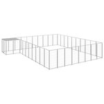 VIDAXL Chenil Argente 25,41 m^2 Acier