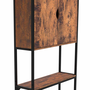 Voir la diapositive 5 : ID MARKET Meuble étagère dessus WC placard DAYTON design industriel avec étagère
