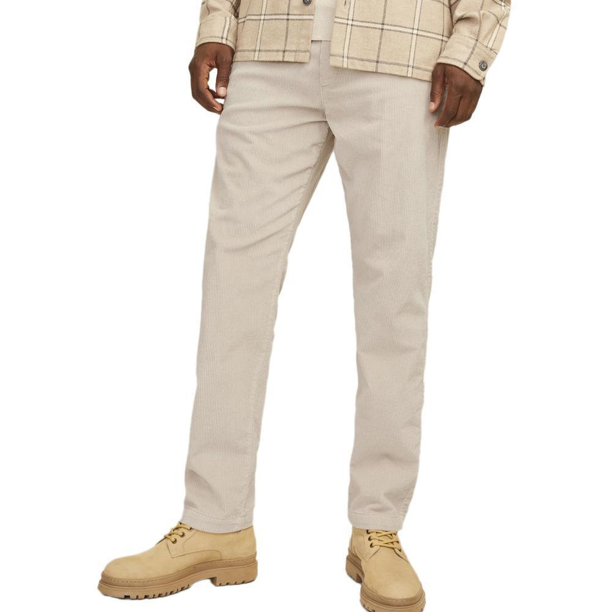 Voir la diapositive 2 : Jack & Jones Pantalon velours écru homme jack & jones corduroy