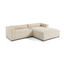 Voir la diapositive 5 : LISA DESIGN Ela - canapé d'angle droit 4 places - en tissu velours relief