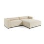 Voir la diapositive 5 : LISA DESIGN Ela - canapé d'angle droit 4 places - en tissu velours relief