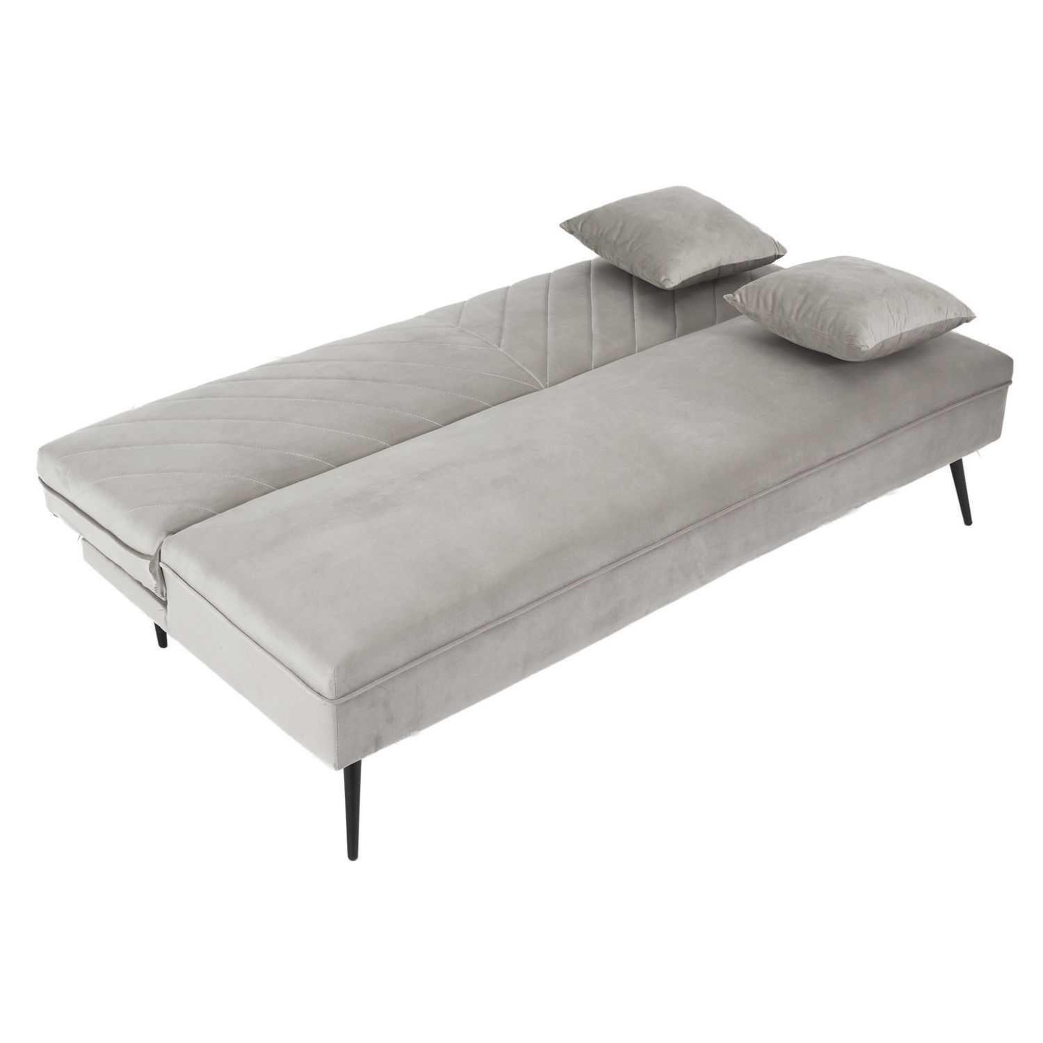 Voir la diapositive 6 : The Home Deco Factory Canapé convertible Fauske- 2 Places - Gris