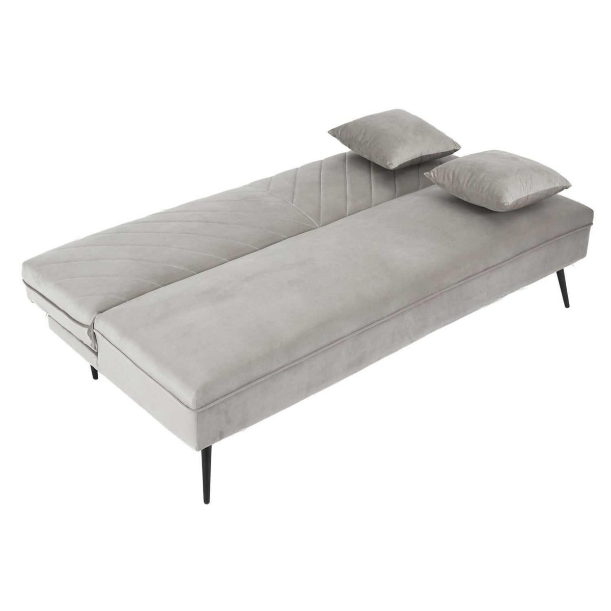 The Home Deco Factory Canapé convertible Fauske- 2 Places - Gris