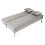 Voir la diapositive 6 : The Home Deco Factory Canapé convertible Fauske- 2 Places - Gris