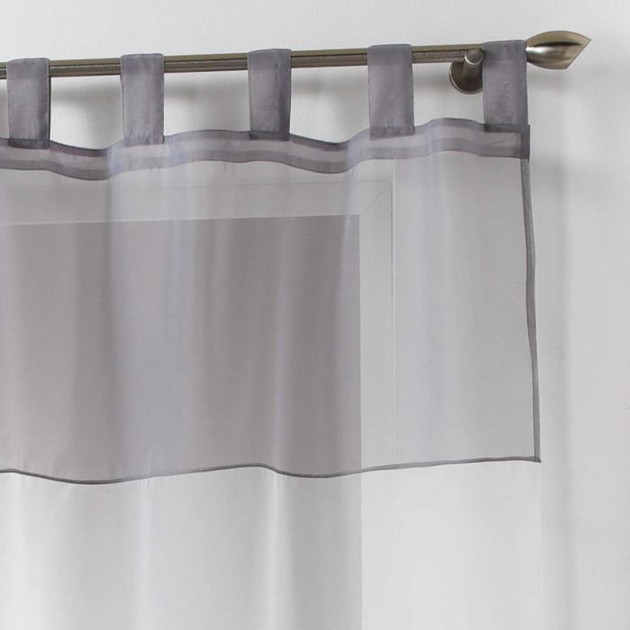 Voir la diapositive 2 : Paris Prix Rideau Voilage  Duo  140x240cm Blanc & Gris