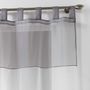 Voir la diapositive 2 : Paris Prix Rideau Voilage  Duo  140x240cm Blanc & Gris