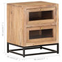 Voir la diapositive 6 : VIDAXL Table de chevet 40x30x50 cm Bois d'acacia massif