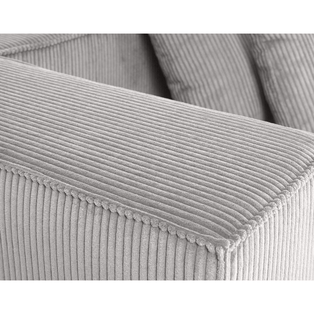 LISA DESIGN Colombine - canapé modulable droit - 2 places - en velours côtelé