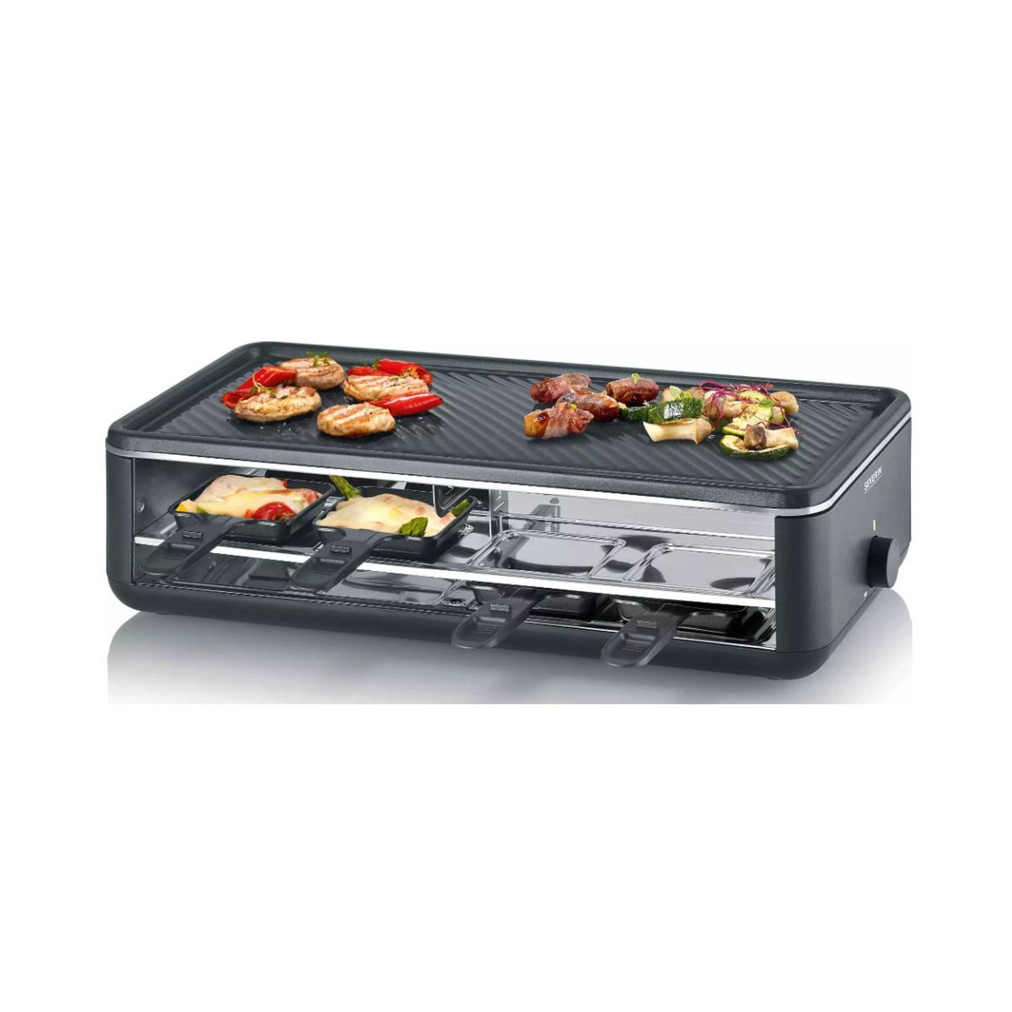 Voir la diapositive 3 : SEVERIN Appareil à raclette 8 personnes 1300w - RG2365