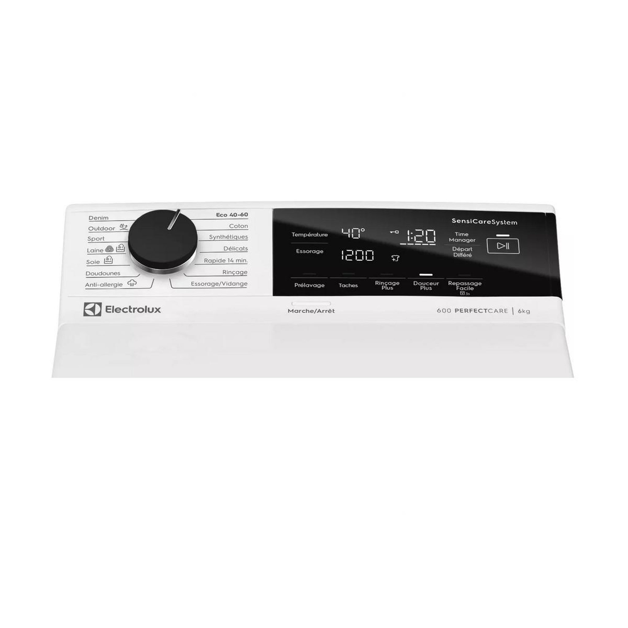 Voir la diapositive 3 : ELECTROLUX Lave-linge top 6kg 1200 tours/min - EW6TI3264AK