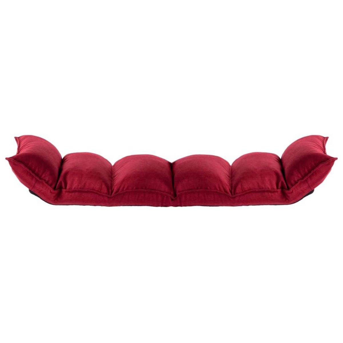 VIDAXL Chaise pliable de sol Rouge bordeaux Tissu
