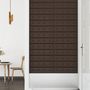 Voir la diapositive 4 : VIDAXL Panneaux muraux 12 pcs Marron 60x15 cm Similicuir 1,08 m^2
