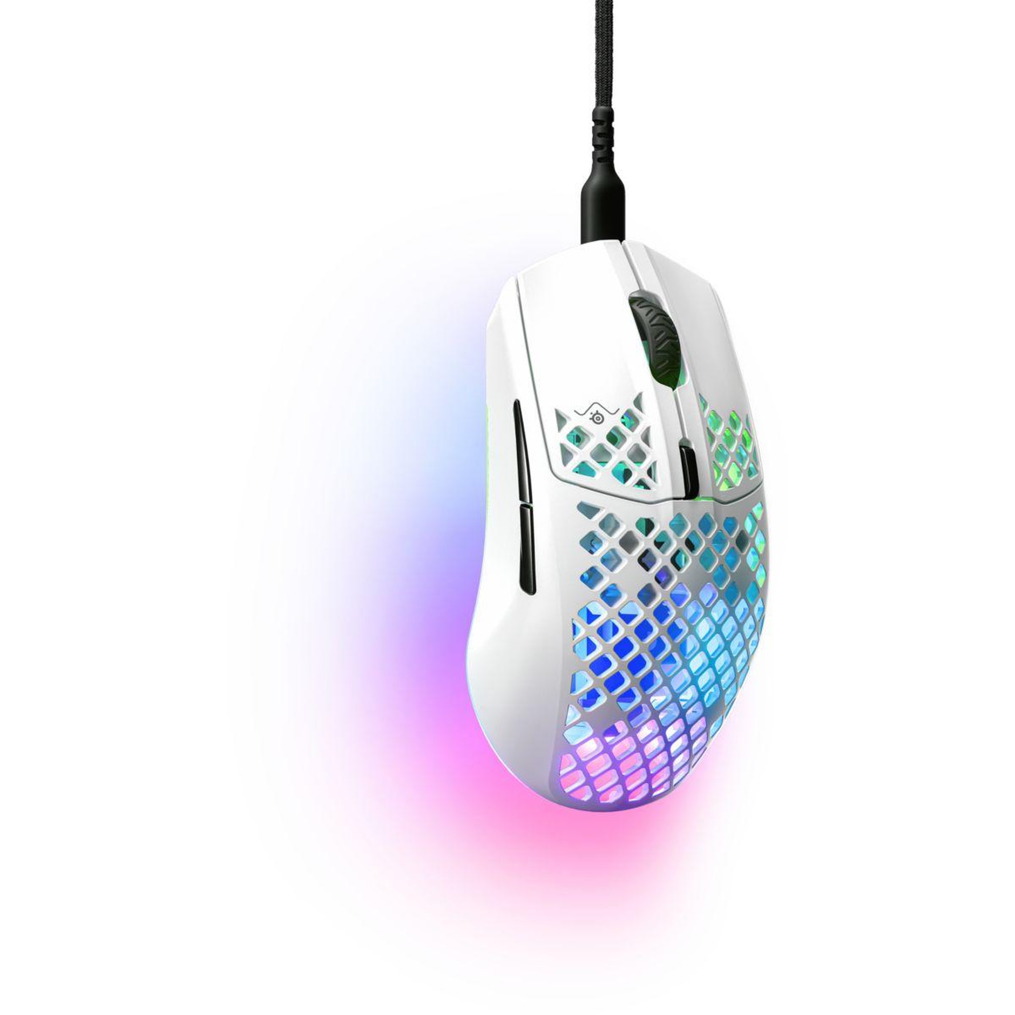 Voir la diapositive 3 : STEEL SERIES Souris gamer filaire aerox 3 white