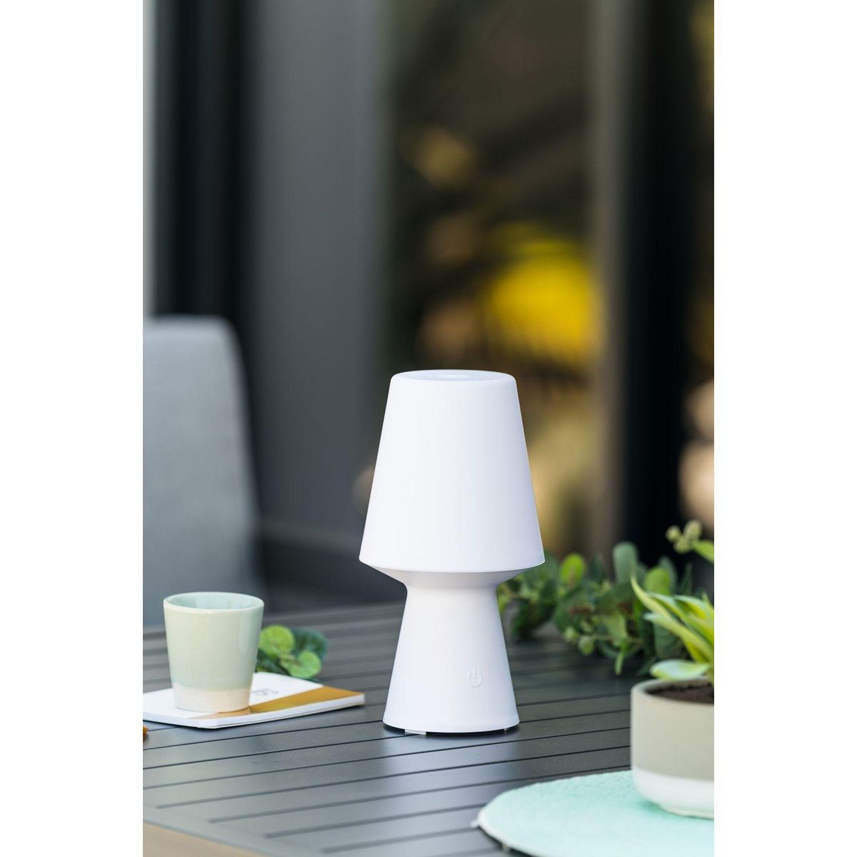 ATMOSPHERA Lampe d'extérieur Wiza à poser - Blanc