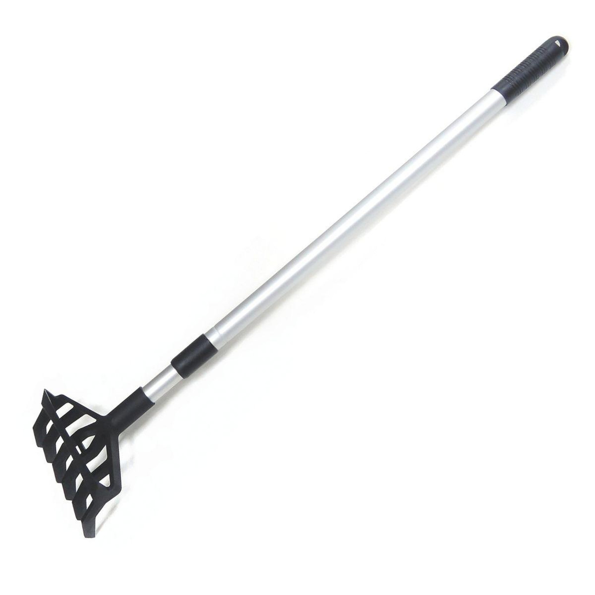 KZ GARDEN Rateau de jardin desherbeur manuel manche téléscopique 91-146cm - râteau de désherbage jardin 6 dents allées potager kz garden