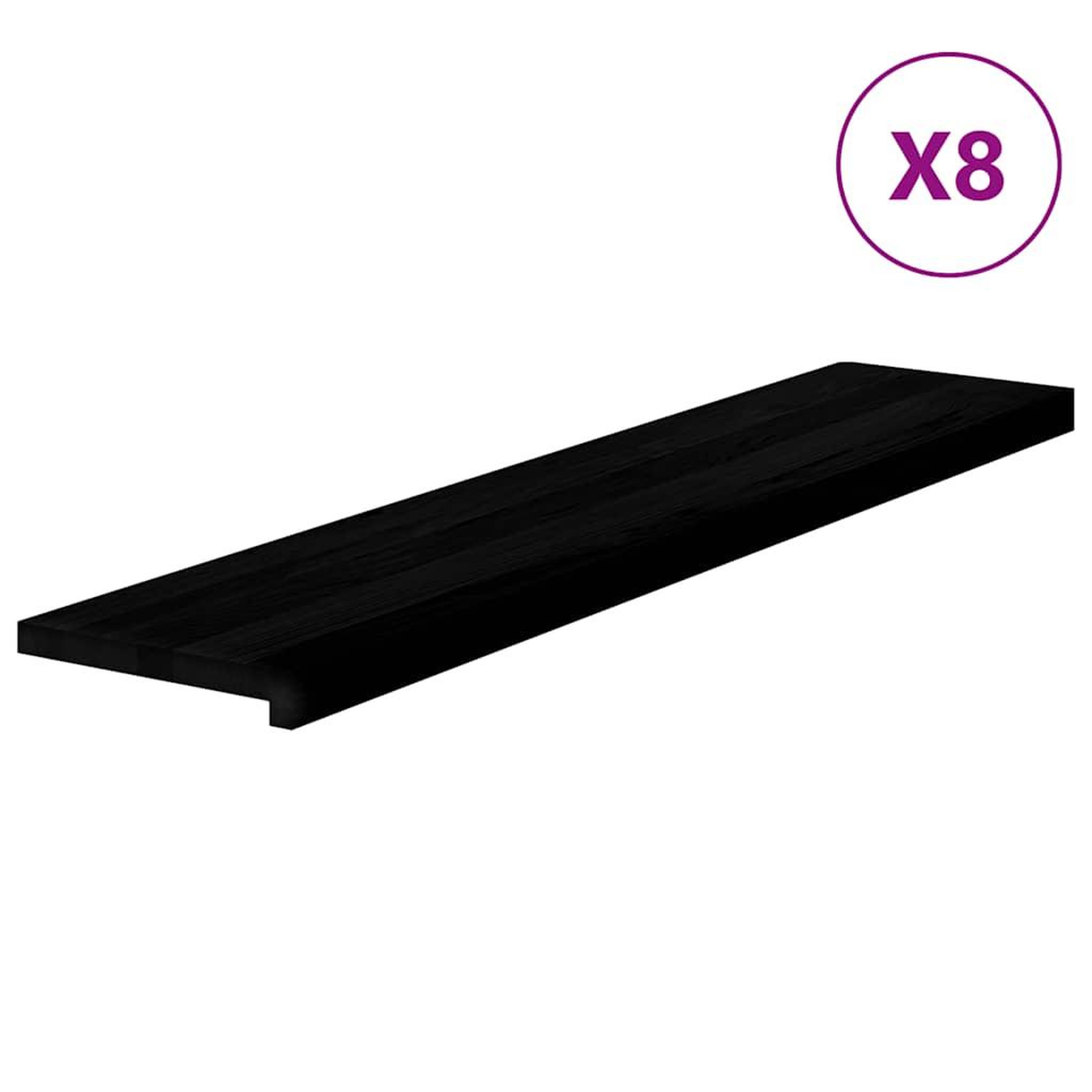 Voir la diapositive 2 : VIDAXL Marches d'escalier 8 pcs marron fonce 120x25x2 cm chene massif