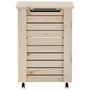 Voir la diapositive 4 : VIDAXL Panier a linge et roulettes RANA 45x45x64 cm bois massif de pin