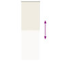 Voir la diapositive 5 : VIDAXL Store enrouleur occultant blanc casse 80x230cm largeur du tissu
