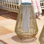 Voir la diapositive 5 : Lumisky Lanterne solaire SALOMEA Beige Rotin 30 x 30 x H 47cm