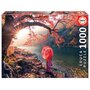 EDUCA Puzzle 1000 pièces : Lever du soleil sur le fleuve Katsura, Japon