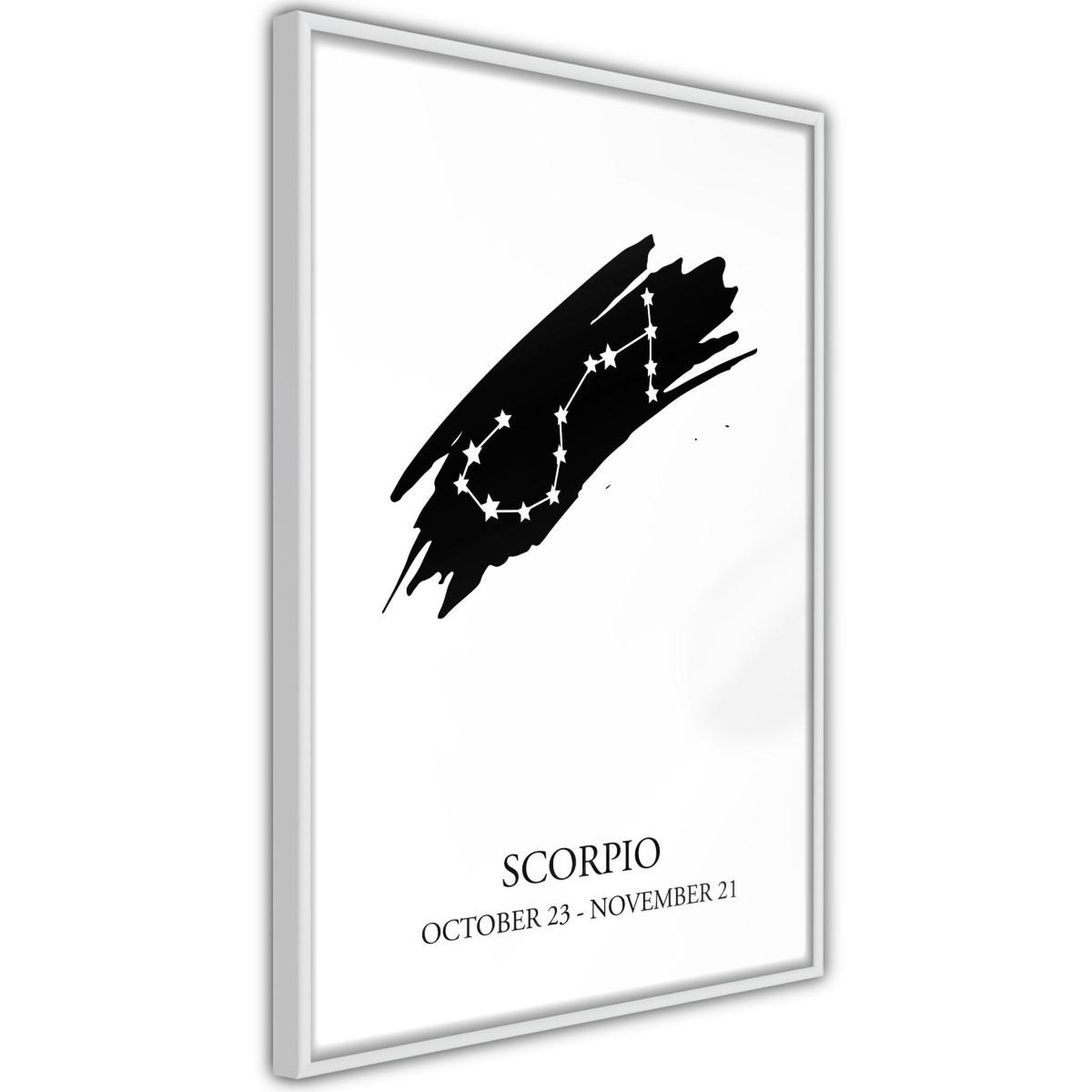 Paris Prix Affiche murale encadrée  zodiac scorpio i