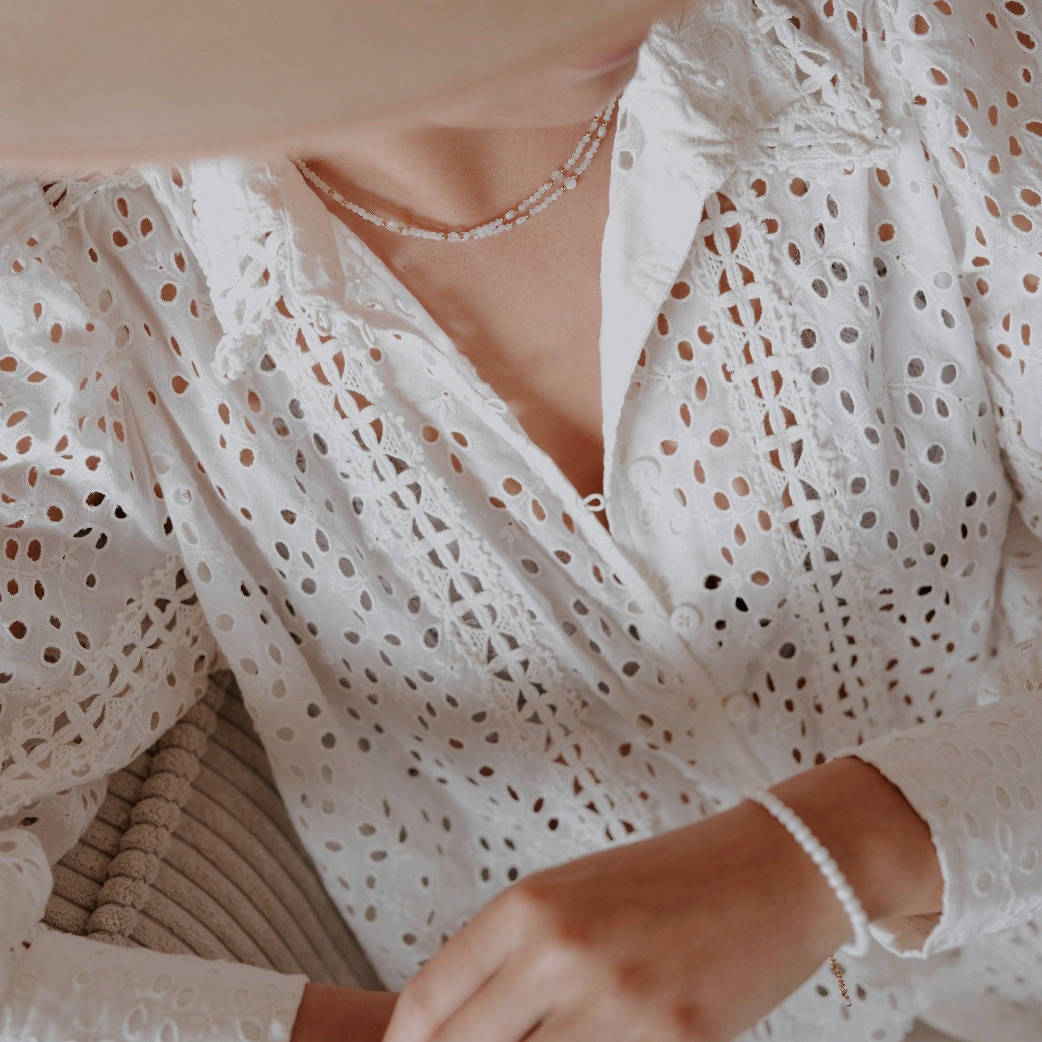 Voir la diapositive 4 : SLOYA Collier Paloma en pierres de Lune